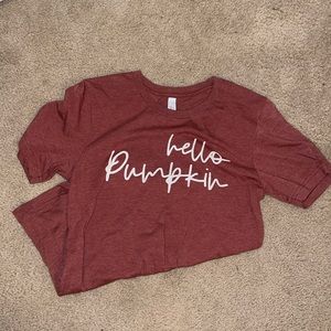 “hello pumpkin” t shirt